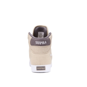 Mens Supra High Top Shoes VAIDER Mojave/Dk Grey/white | AU-41063